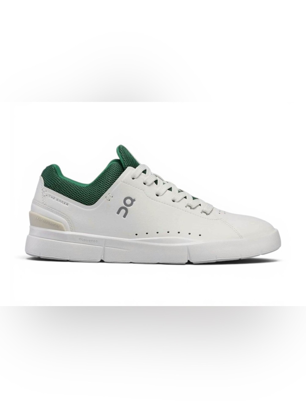 On Cloud the Roger Advantage white/green size 8